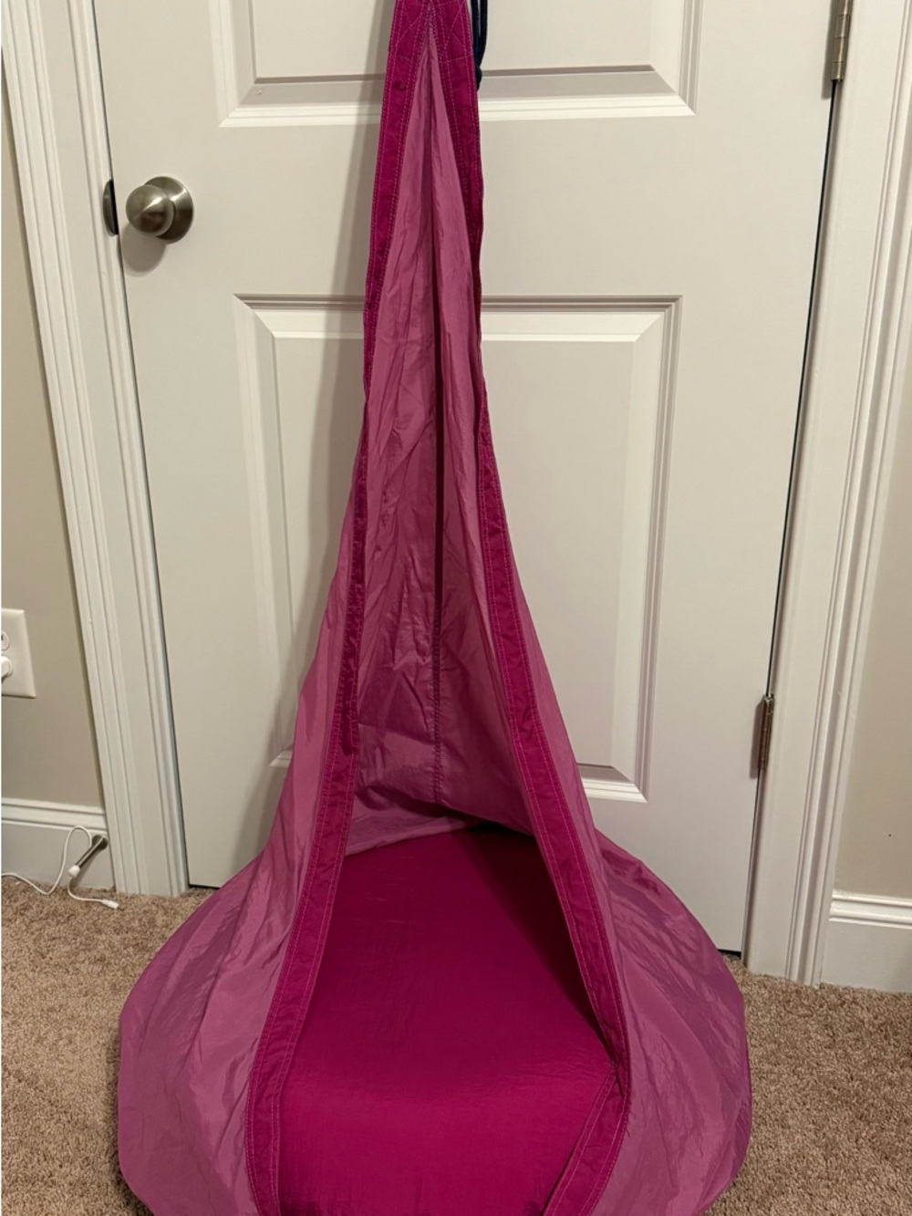 Pink Hanging HuddlePod Chair - Bright Fuchsia Cozy Seat